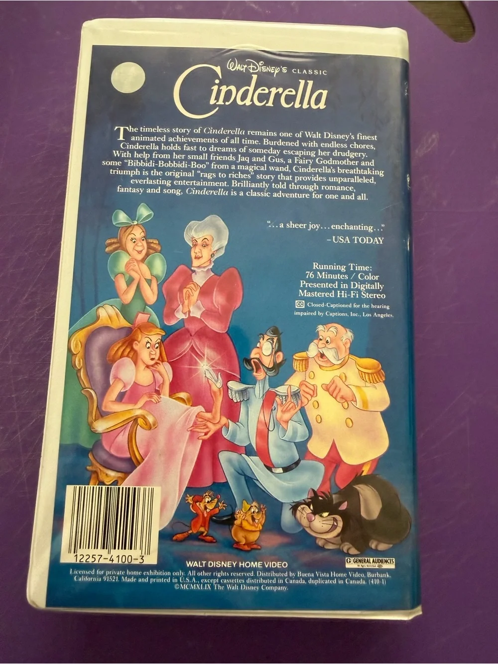 Vintage Disney Cinderella VHS Pin Board – Handmade Please Rewind
